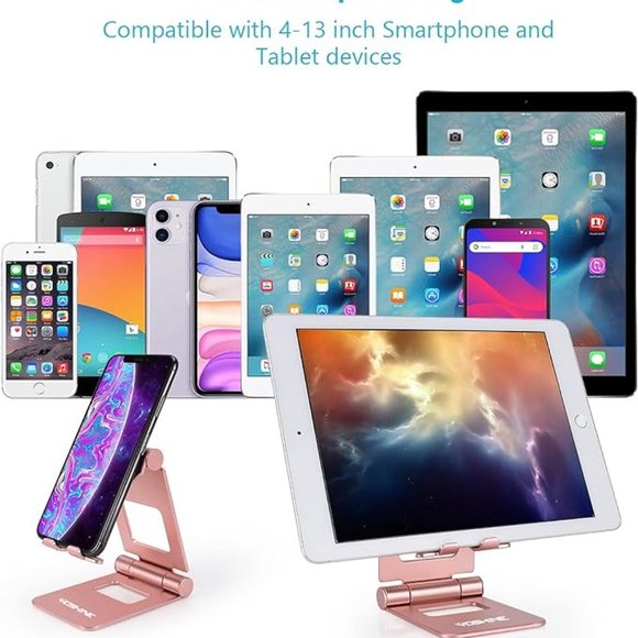 Adjustable Tablet/Phone Stand- Rose Gold - Picture 3 of 9